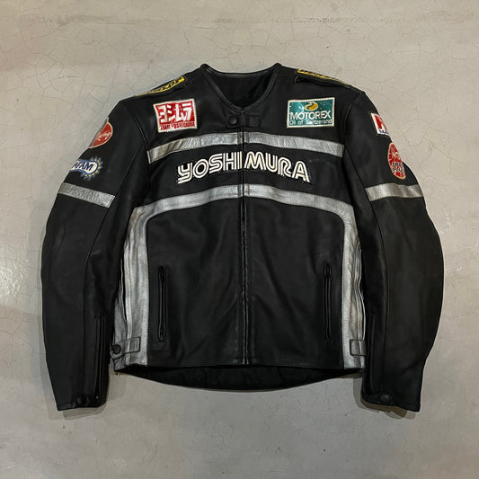 Vtg Yoshimura Leather Biker Jacket