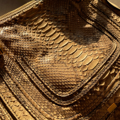 Chloe Grey Python Marcie Hand Bag