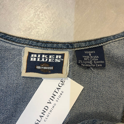 Vintage Harley Davidson Denim Top