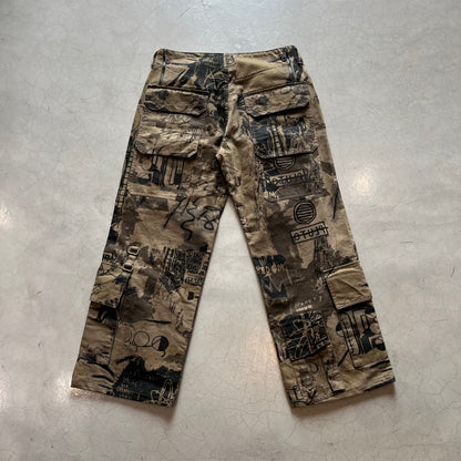 Vintage Y2K Roberto Cavalli Devils Cargo Trousers