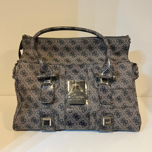 Guess Monogram Bowler Bag