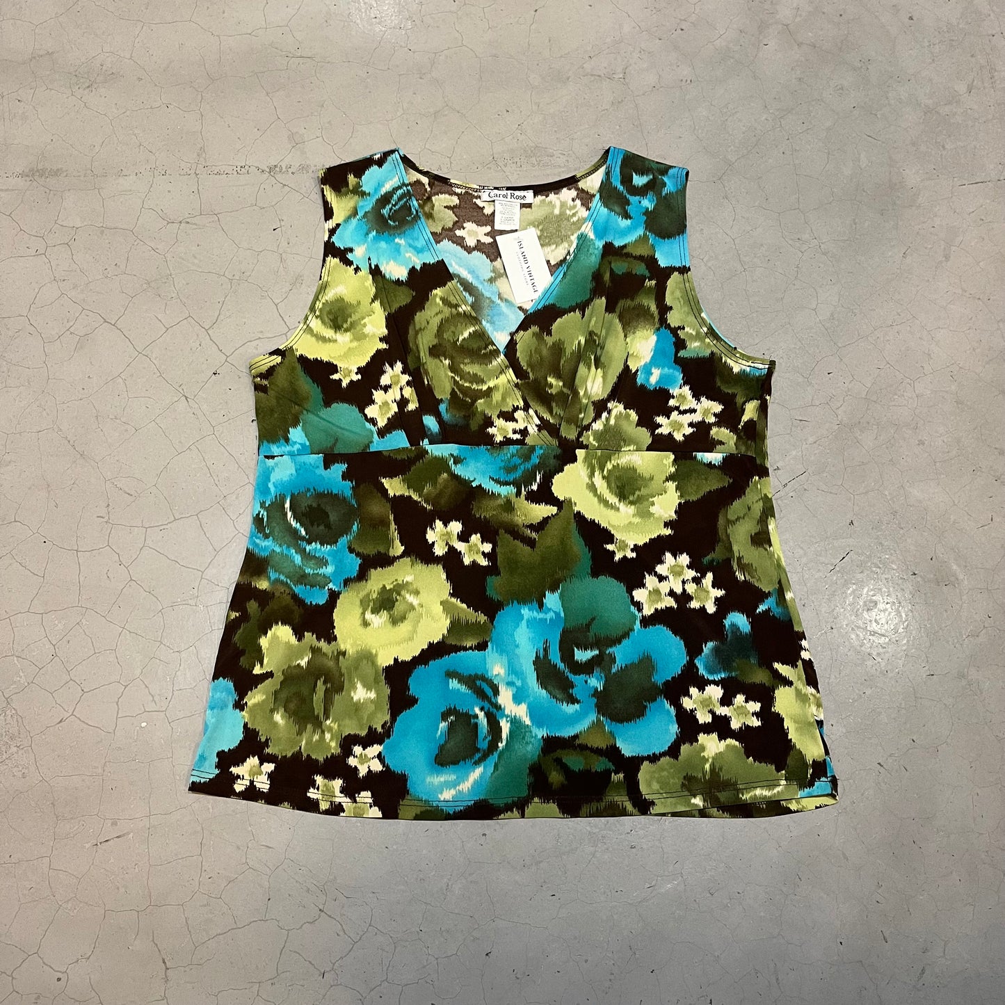 Y2K Carol Rose Floral Top