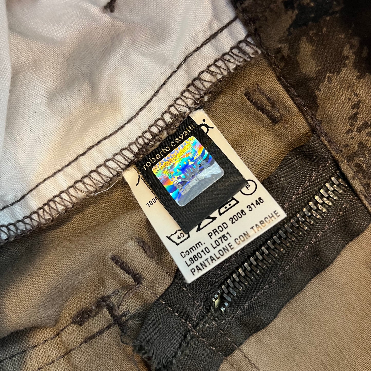 Vintage Y2K Roberto Cavalli Devils Cargo Trousers