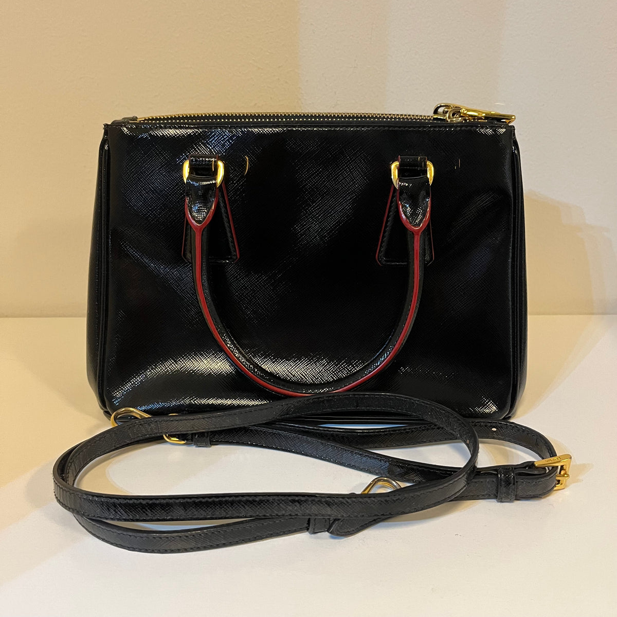 Prada Saffiano Galleria Bag (Black)