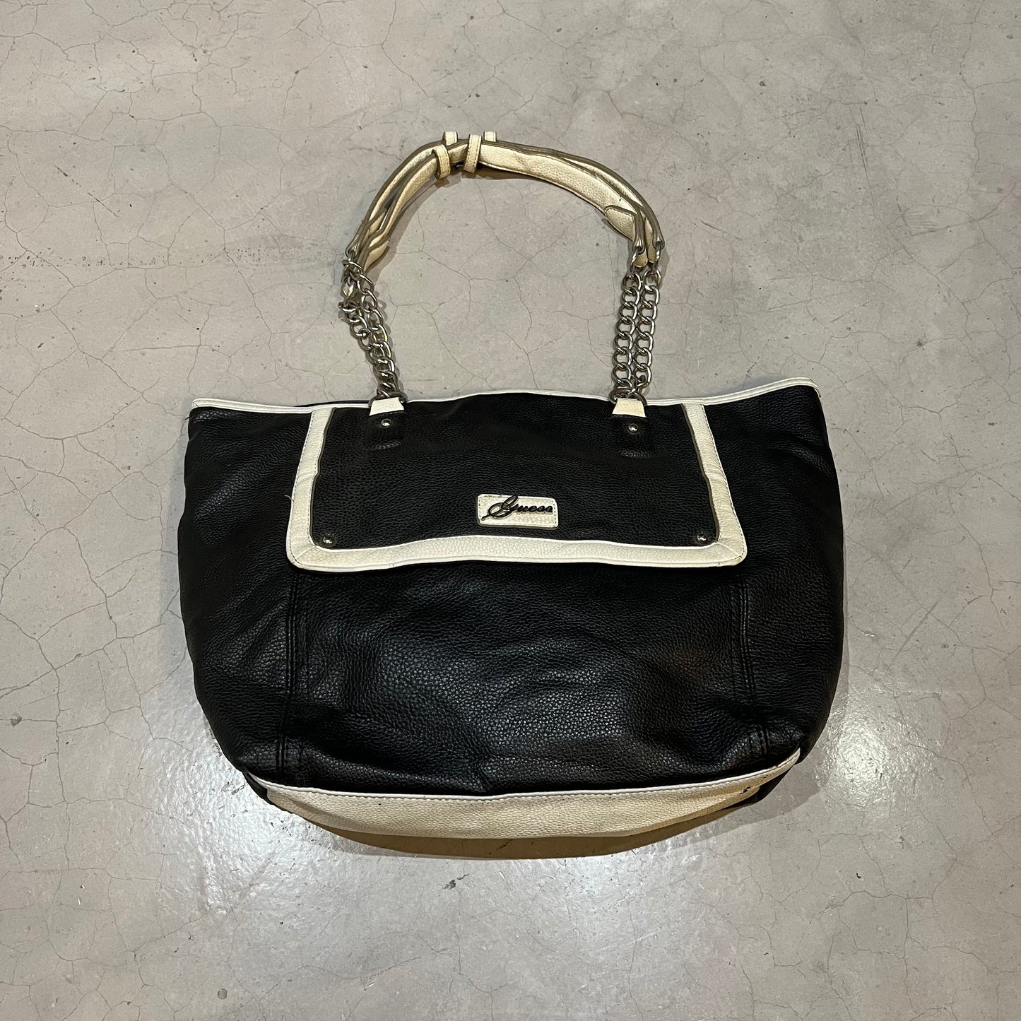 Guess Black & White Tote Bag