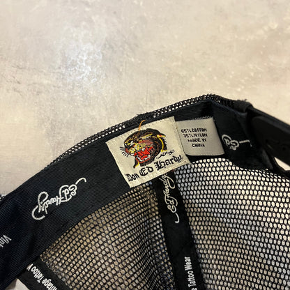 Y2K Ed Hardy Skull Aces Hat