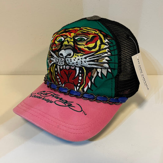 Y2K Ed Hardy Tiger Hat