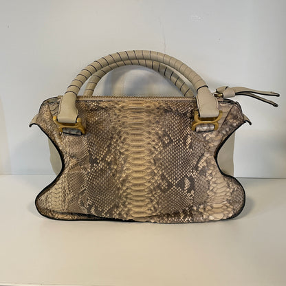 Chloe Grey Python Marcie Hand Bag
