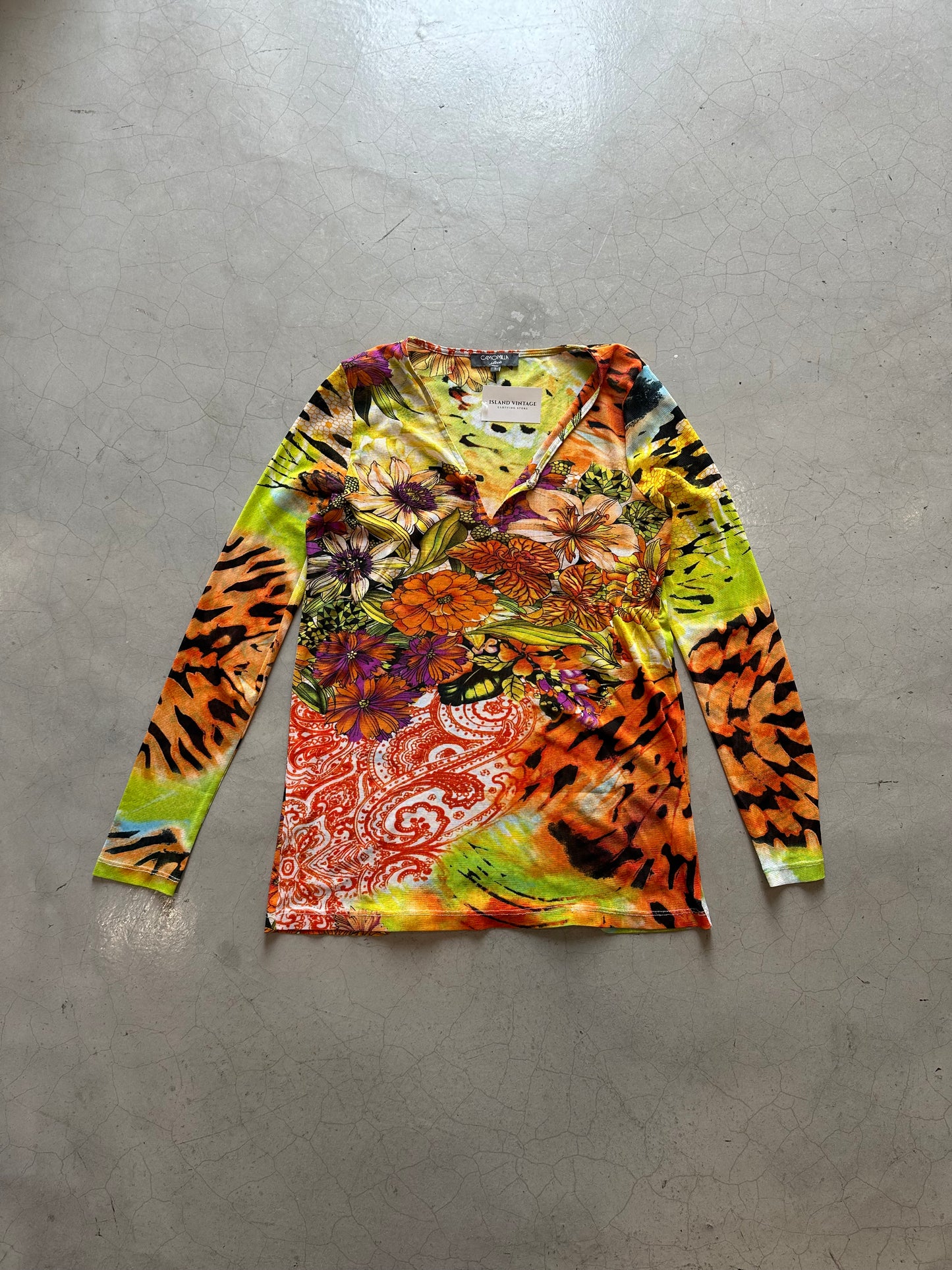 Y2K Camomila Floral Top