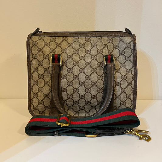 Vintage 1980’s Gucci Supreme Web Sherry Line Hand Bag