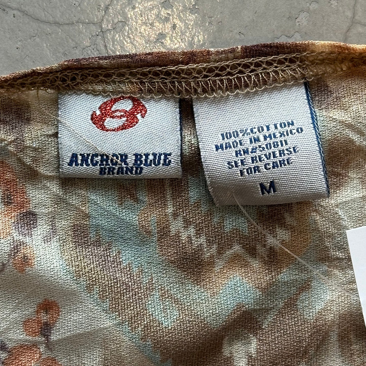 Y2K Anchor Blue Top