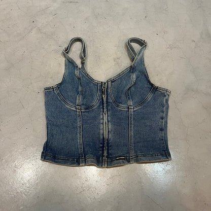 Vintage Harley Davidson Denim Top