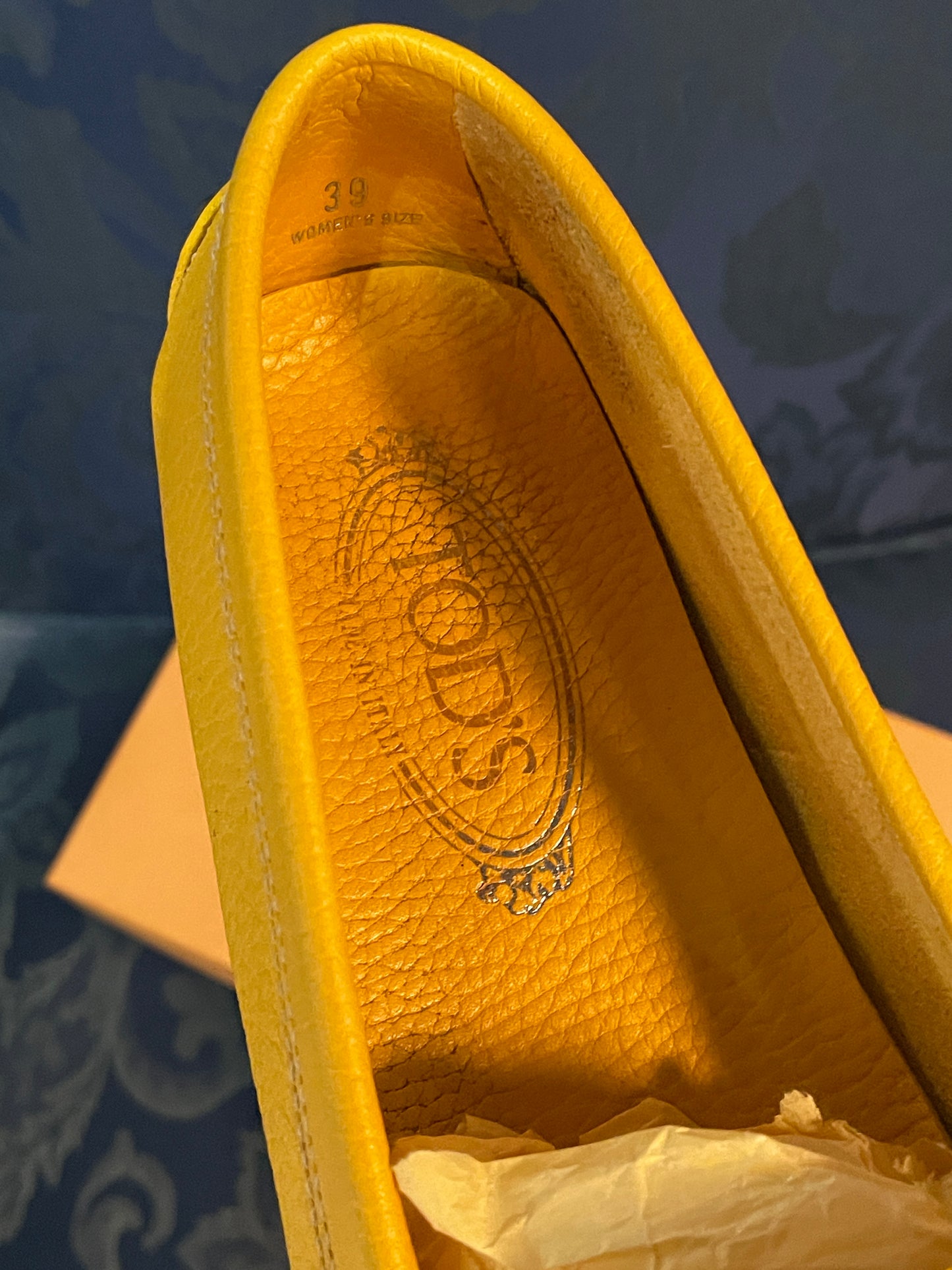 TOD’s Gommino Penny Slot Loafers (Yellow)