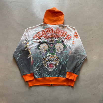 Y2K Ed Hardy by Christian Audigier Mega Print Jacket