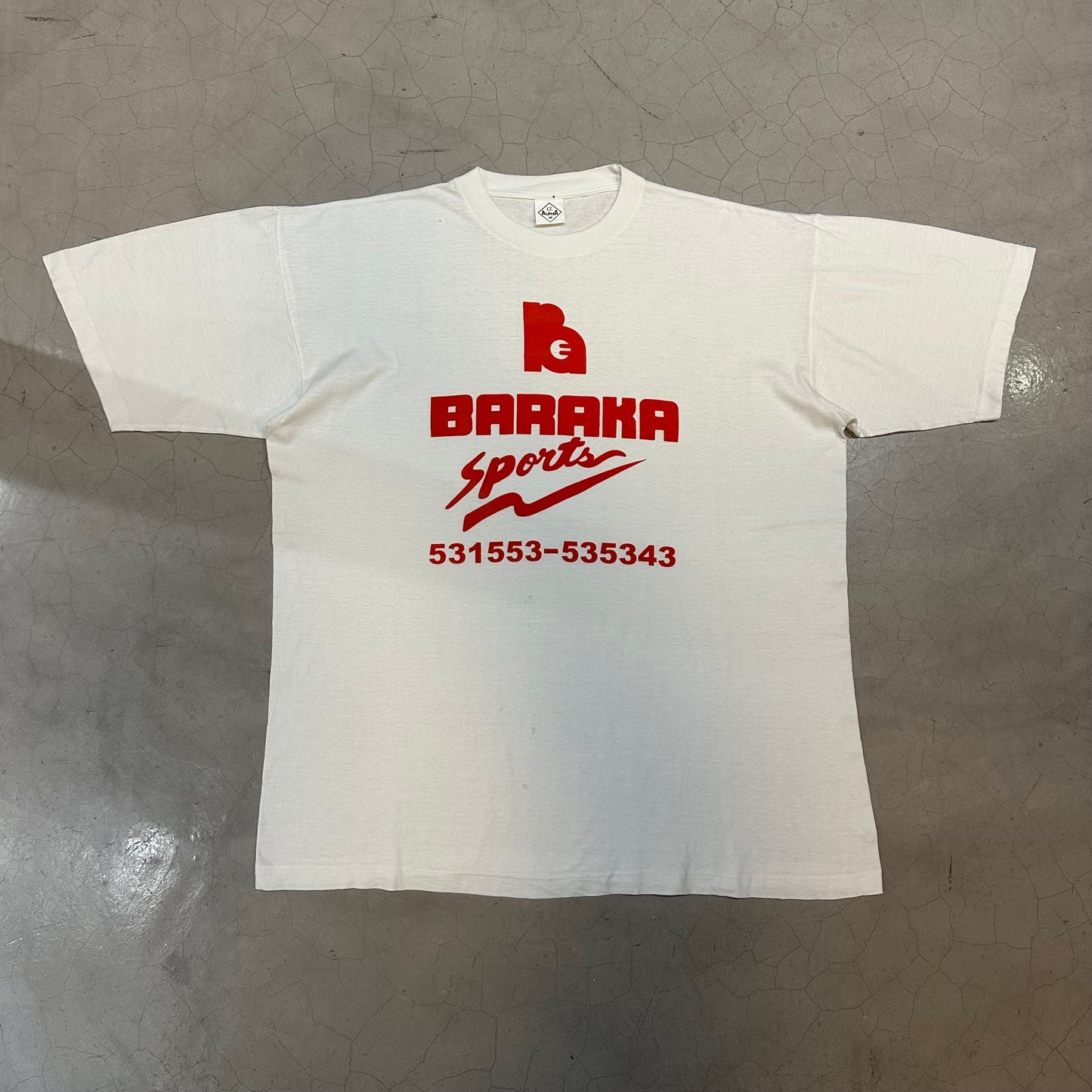 Vintage Baraka Sport Phone Number T-shirt