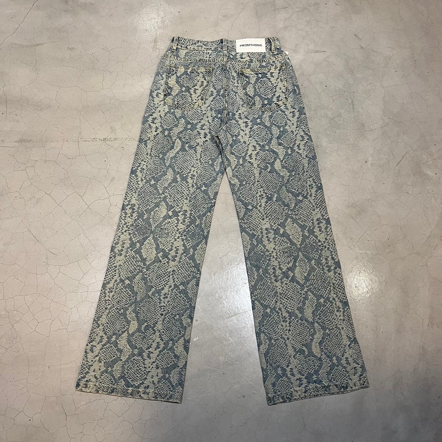 Snake Pattern Jeans