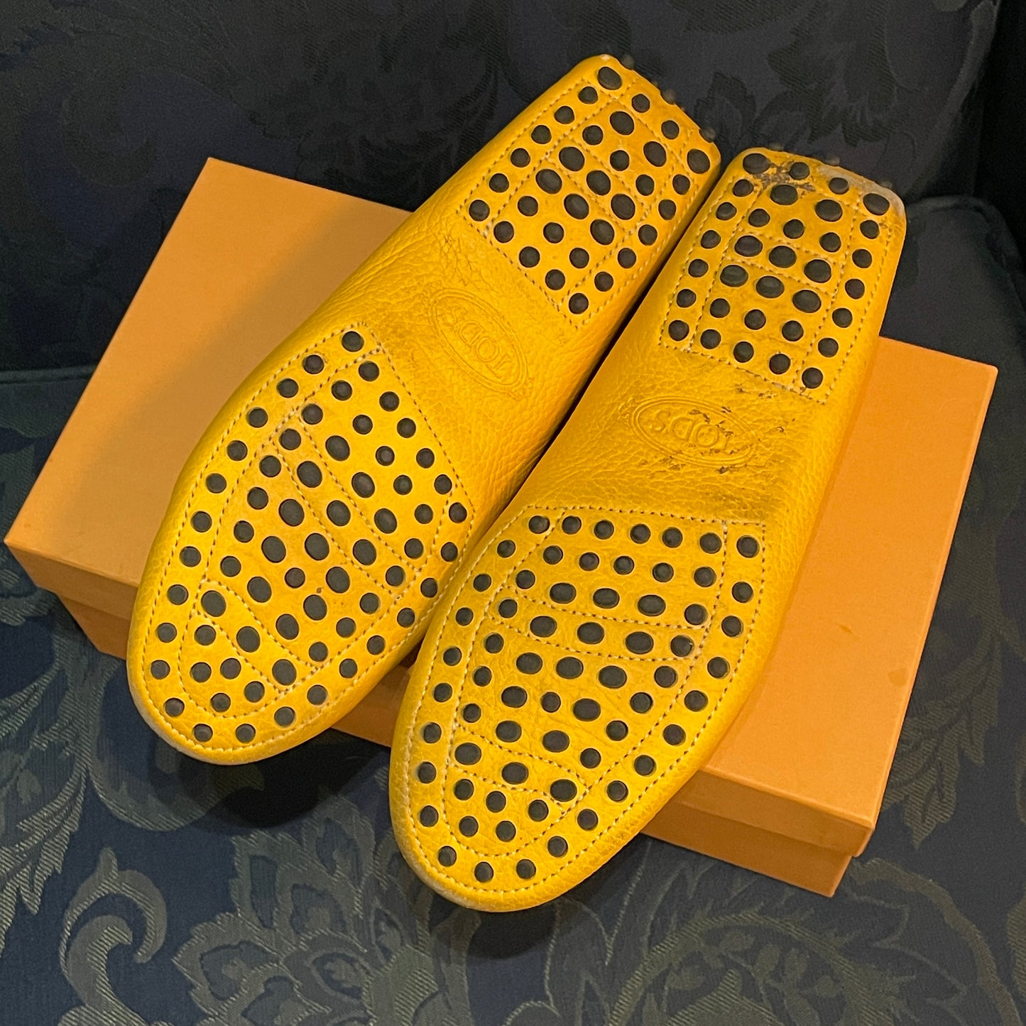 TOD’s Gommino Penny Slot Loafers (Yellow)