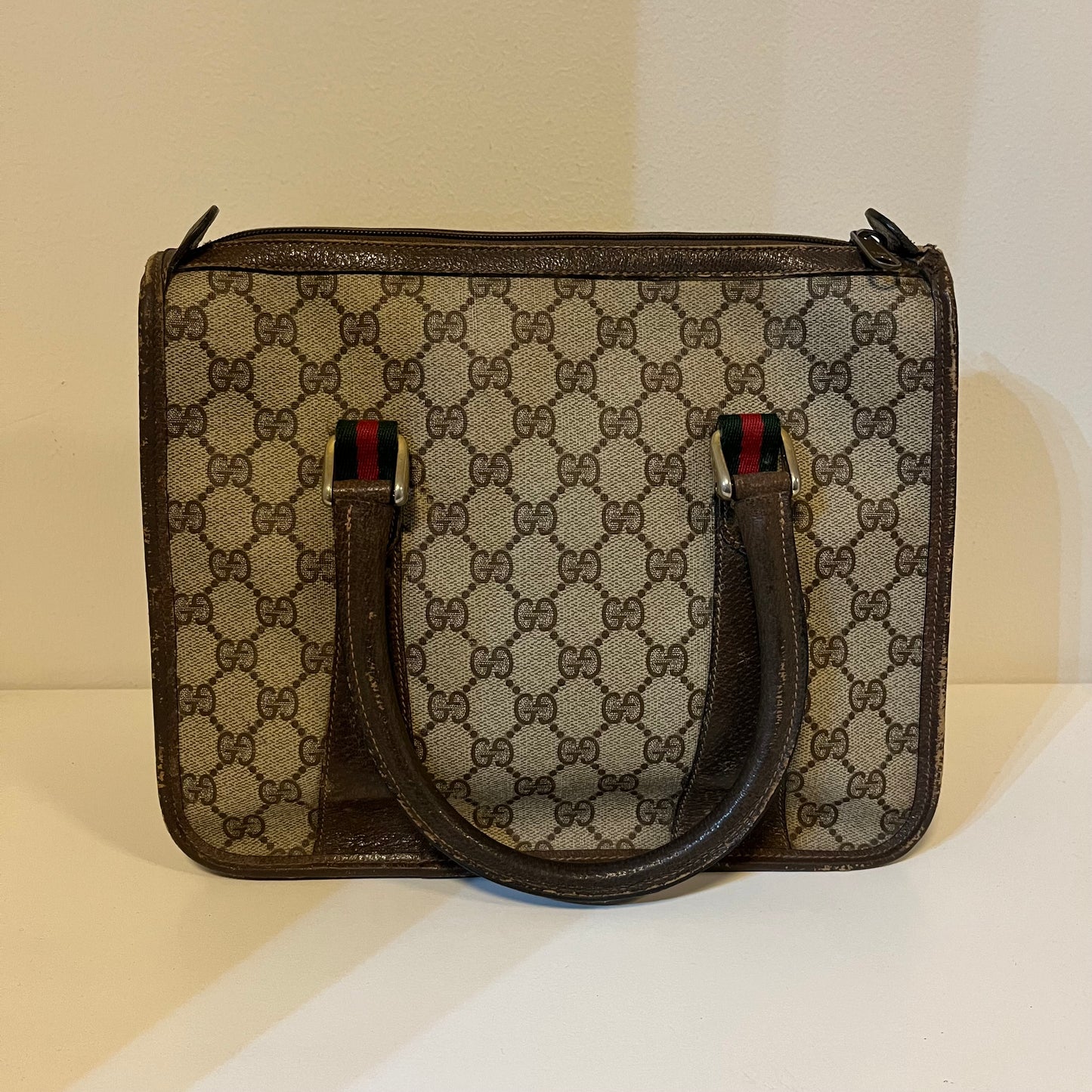 Vintage 1980’s Gucci Supreme Web Sherry Line Hand Bag