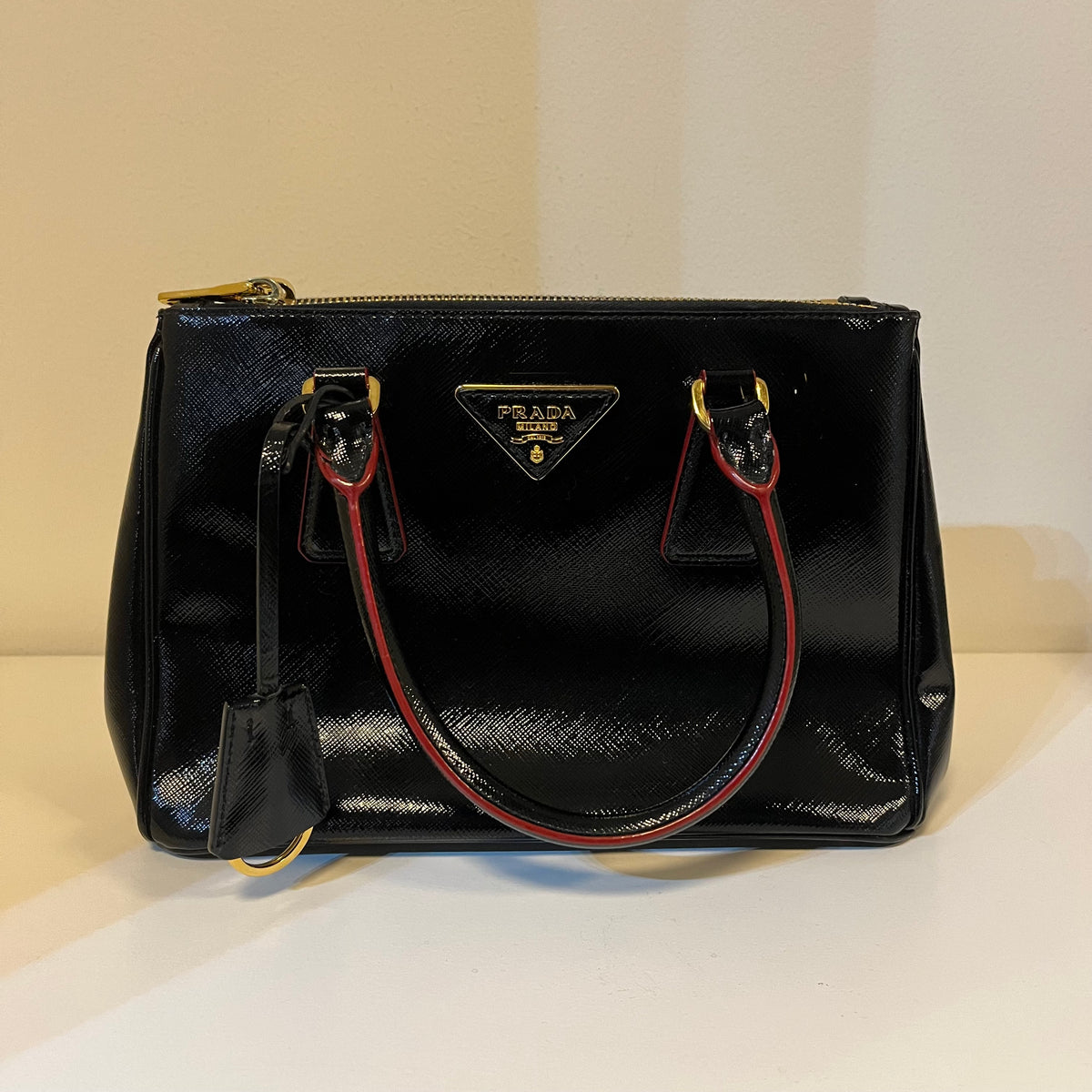 Prada Saffiano Galleria Bag (Black)