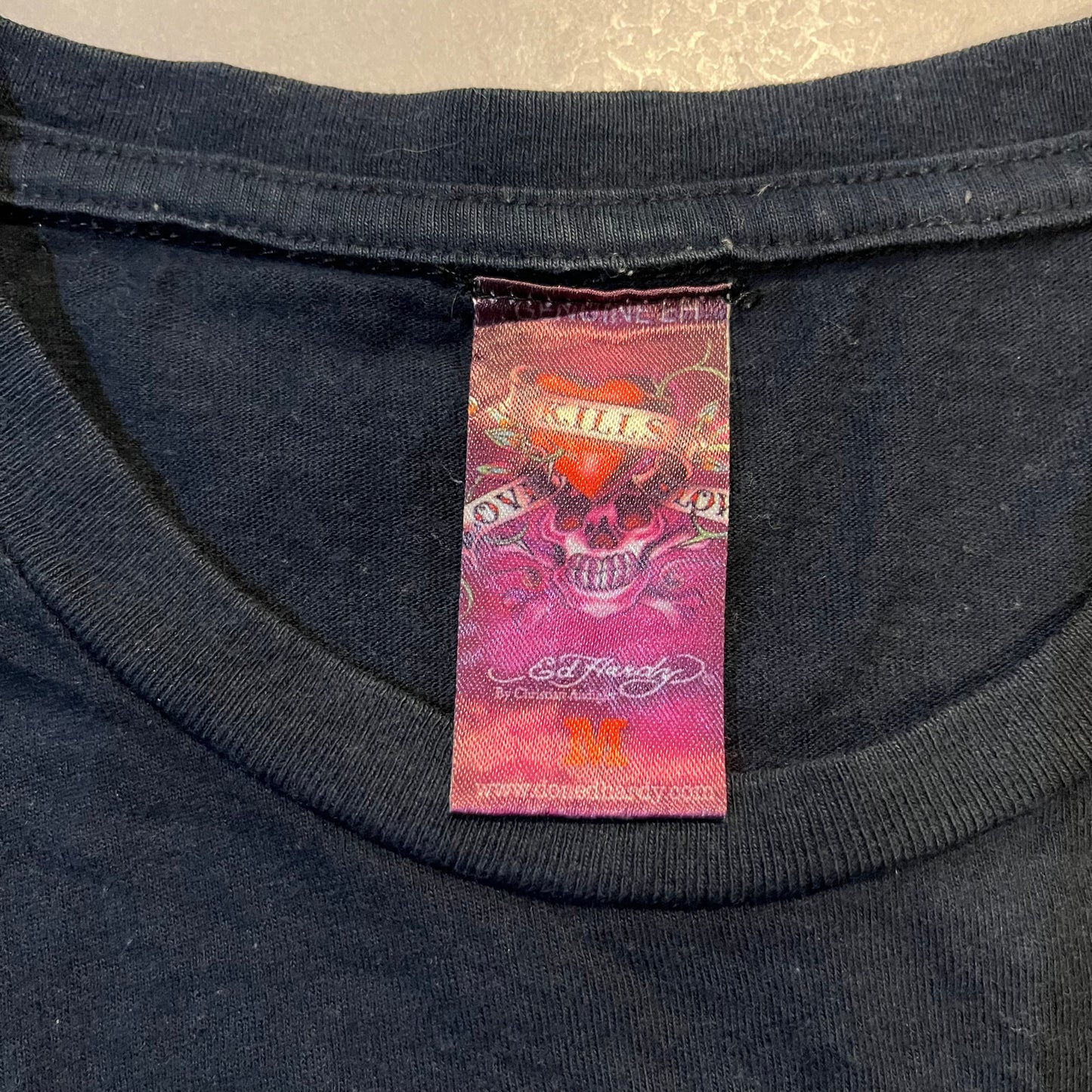 Vintage Ed Hardy Skull Bouquet Tee