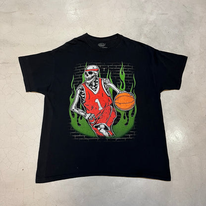 Goat Crew Flame Skeleton T-shirt