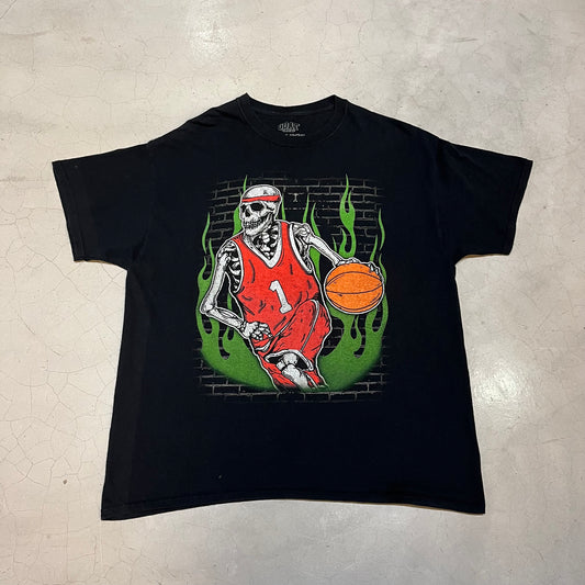 Goat Crew Flame Skeleton T-shirt