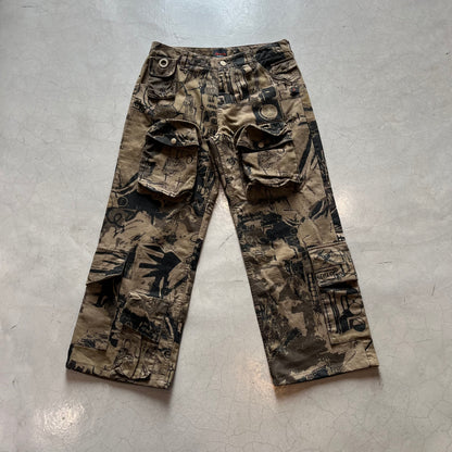 Vintage Y2K Roberto Cavalli Devils Cargo Trousers