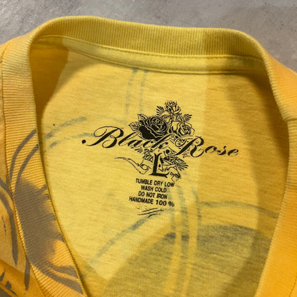 Y2K Black Rose T-shirt