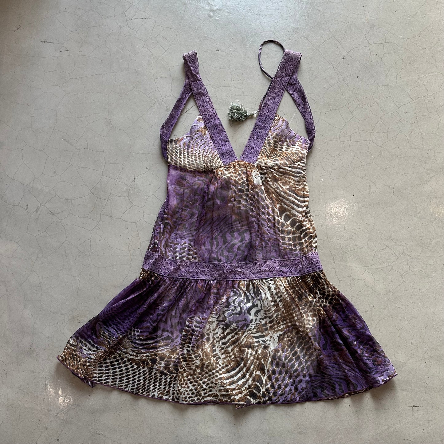 Y2K Purple Dress top