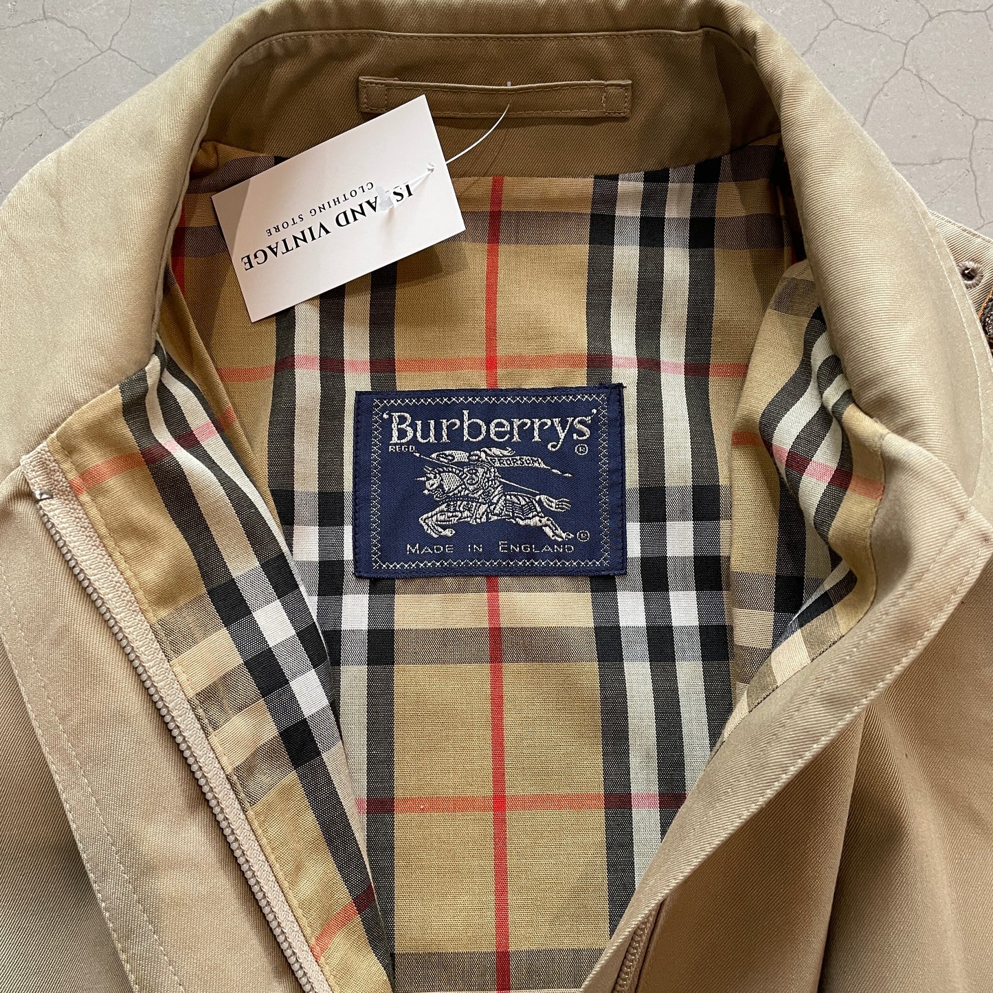 Vtg 80s Burberry Harrington Jacket