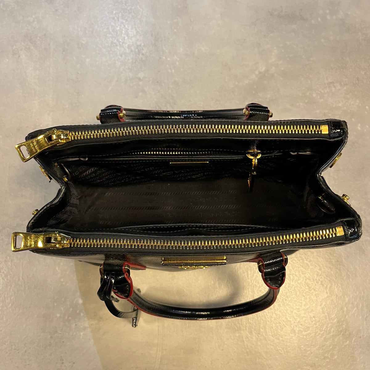 Prada Saffiano Galleria Bag (Black)