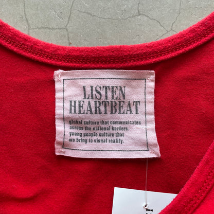 Vtg Listen Heartbeat Top
