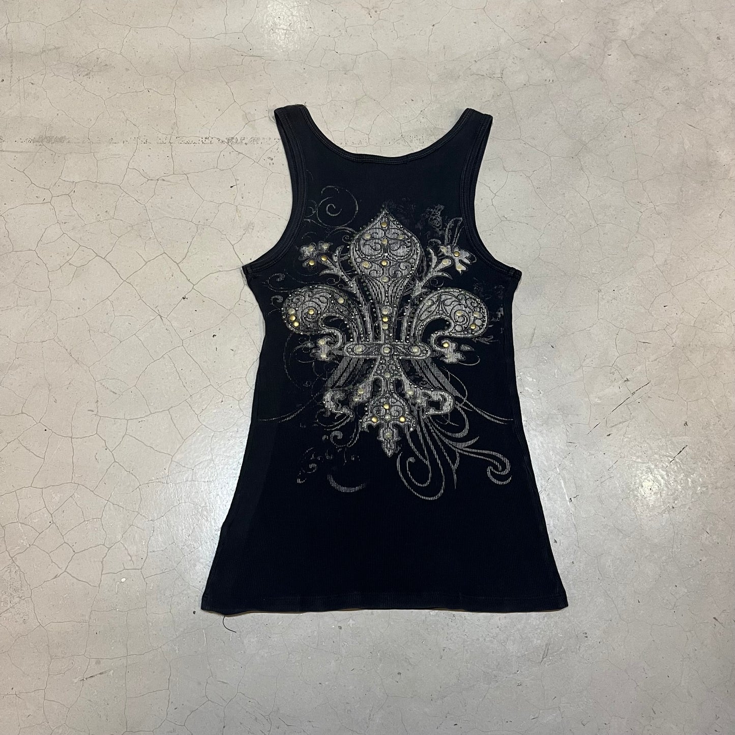 Y2K Fleur De Lis Tank Top