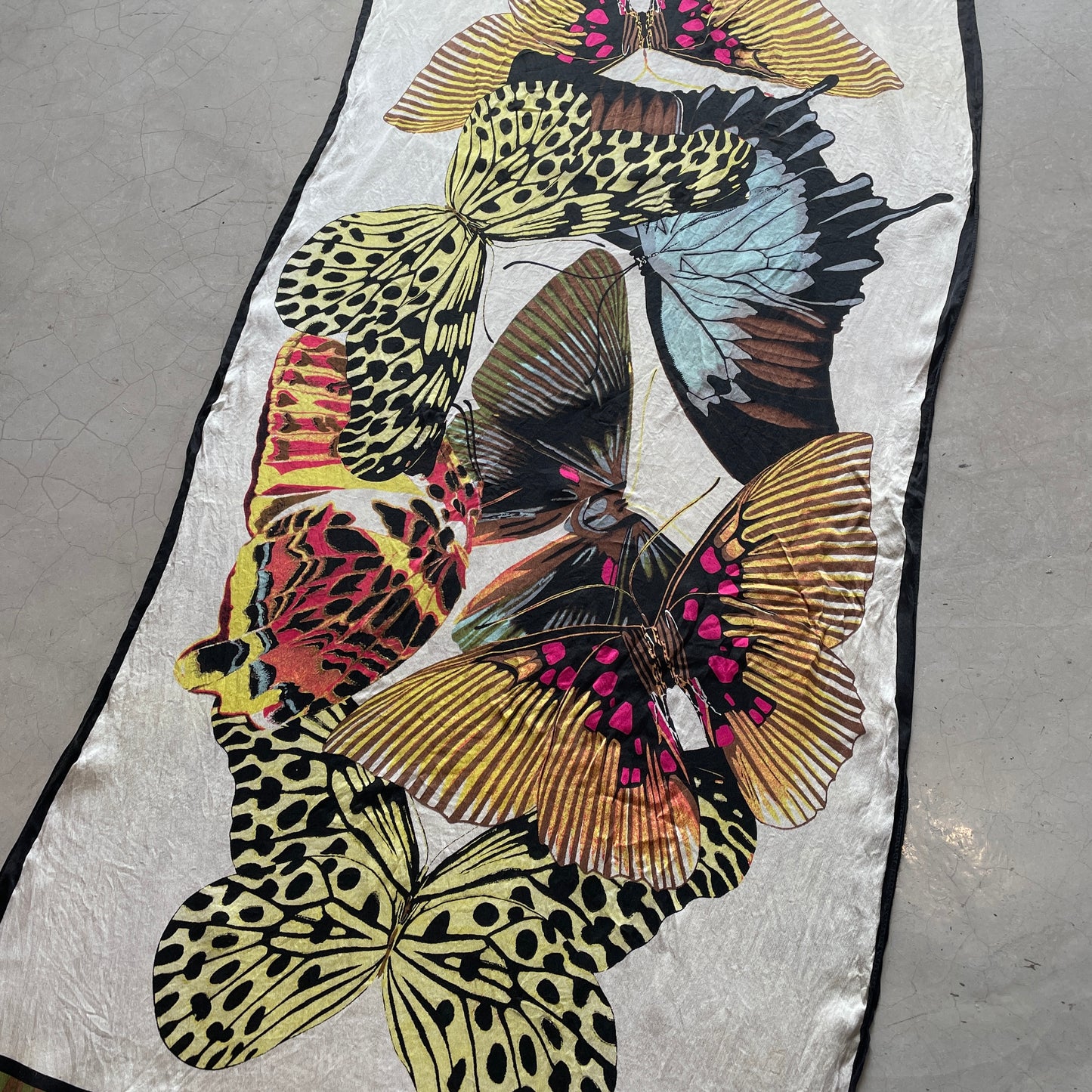 Vintage 2000’s Roberto Cavalli Butterfly Silk Scarf