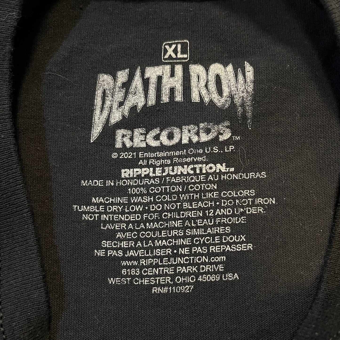 Death Row Records T-shirt