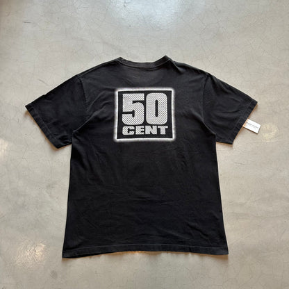 Vtg Bootleg 50 Cent Rap Tee