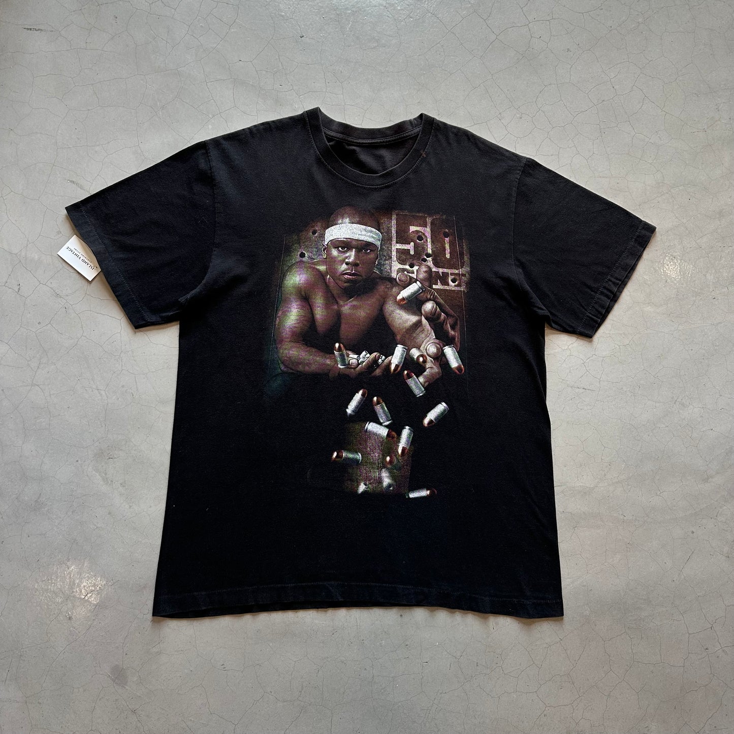 Vtg Bootleg 50 Cent Rap Tee