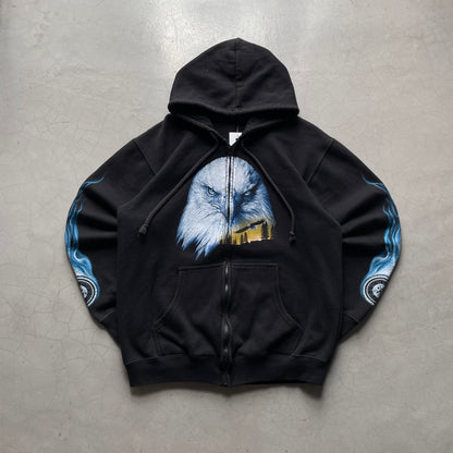 Vintage Eagle Biker Zip-up Jacket