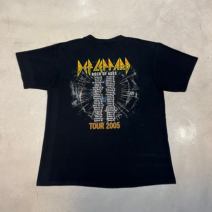 Vtg 2005 Def Leppard Rock of Ages Tour Tee