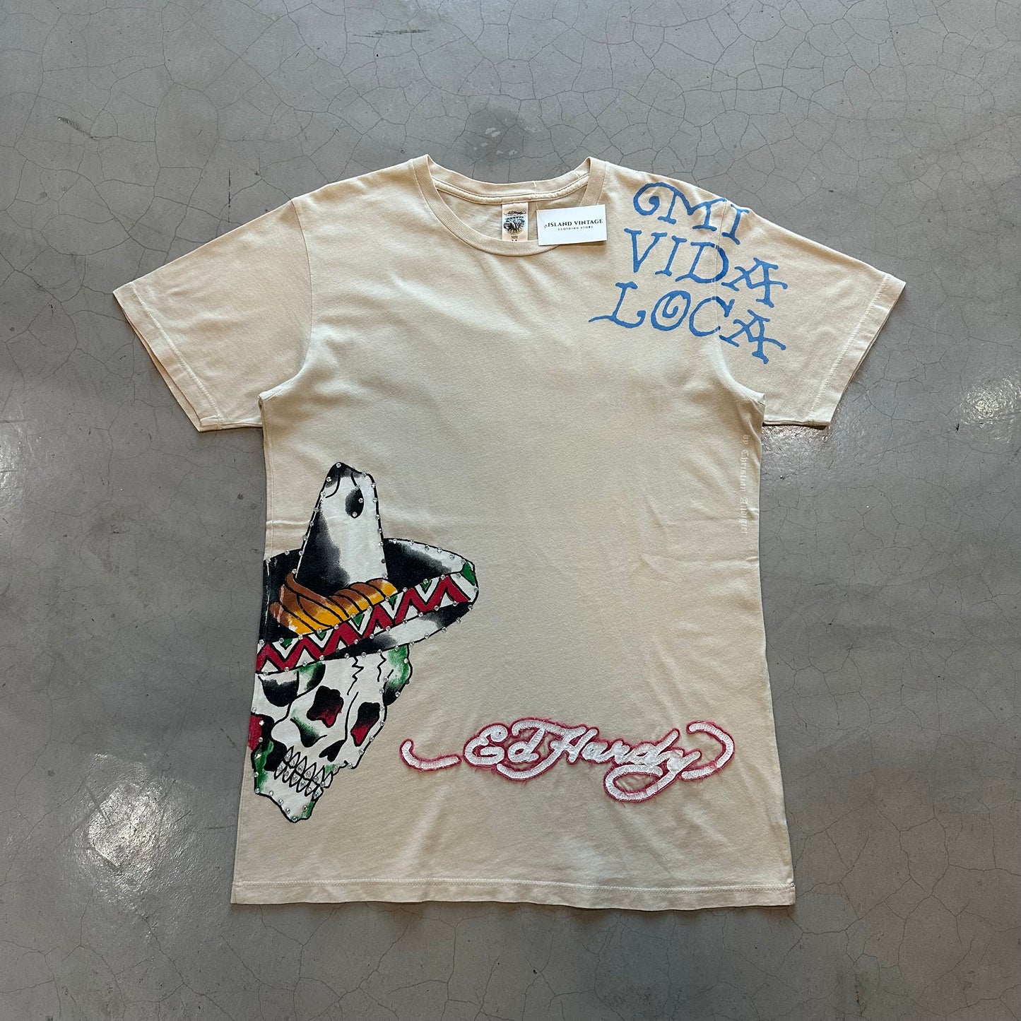 Y2K Ed Hardy by Christian Audigier Mi Vida Loca Tee