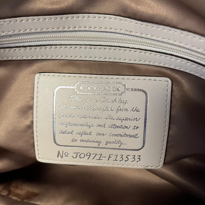 Coach Signature Canvas Kisslock Framed Bag