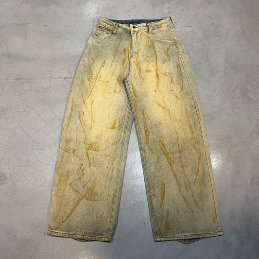 Rust Faded Baggy Jeans