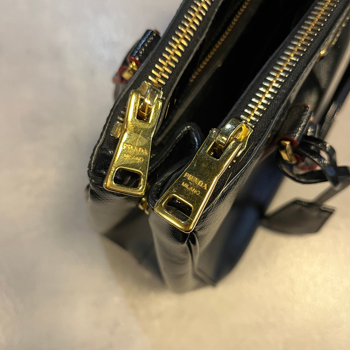 Prada Saffiano Galleria Bag (Black)