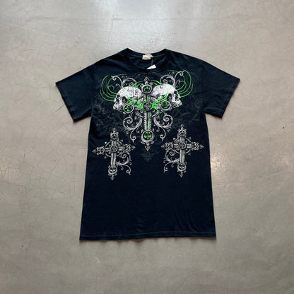 Y2K Green Skull and Crosses Tee
