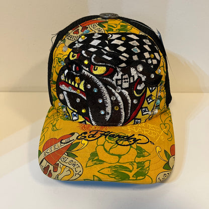 Y2K Ed Hardy Bulldog Hat