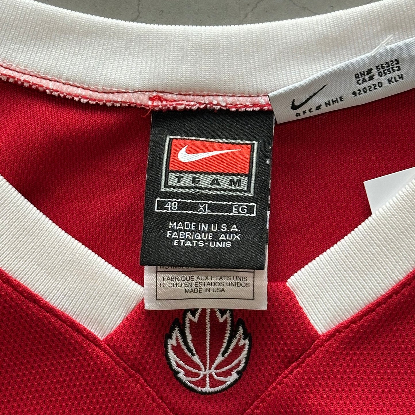Canada Nike Basketball Jersey
