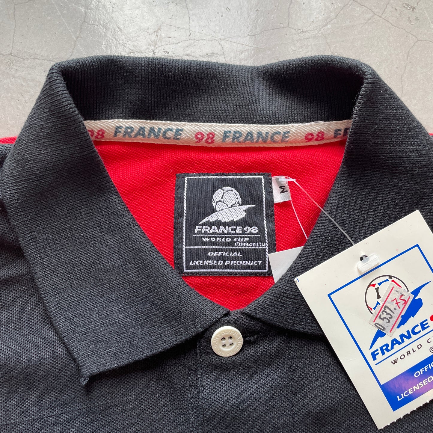 Vintage World Cup 98 Polo Shirt (Black)
