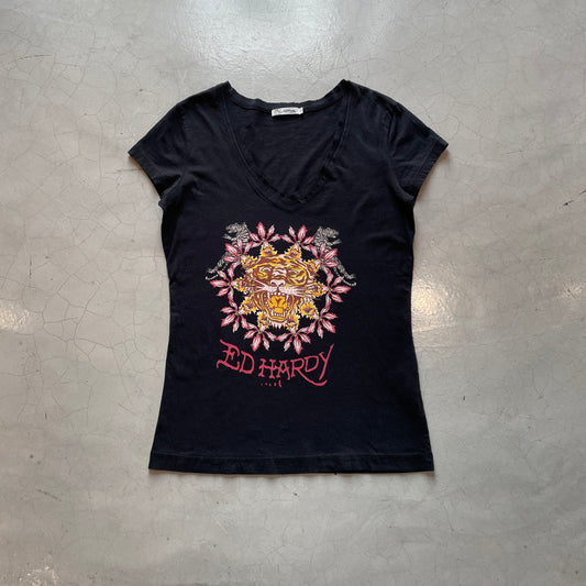 Y2K Ed Hardy by Christian Tiger Women’s Top