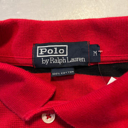 Ralph Lauren Stripe Red Polo Shirt