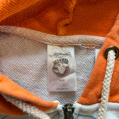 Y2K Ed Hardy by Christian Audigier Mega Print Jacket